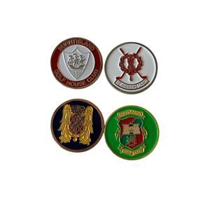 4 International Golf Ball Markers St Andrews Waterford Castle Double Sided